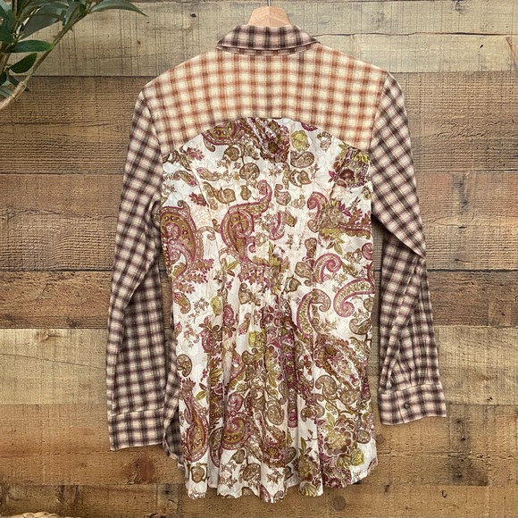 ARATTA (Anthro) Western Button Up Blouse👀LOOK AT THE BACK - Picture 14 of 15